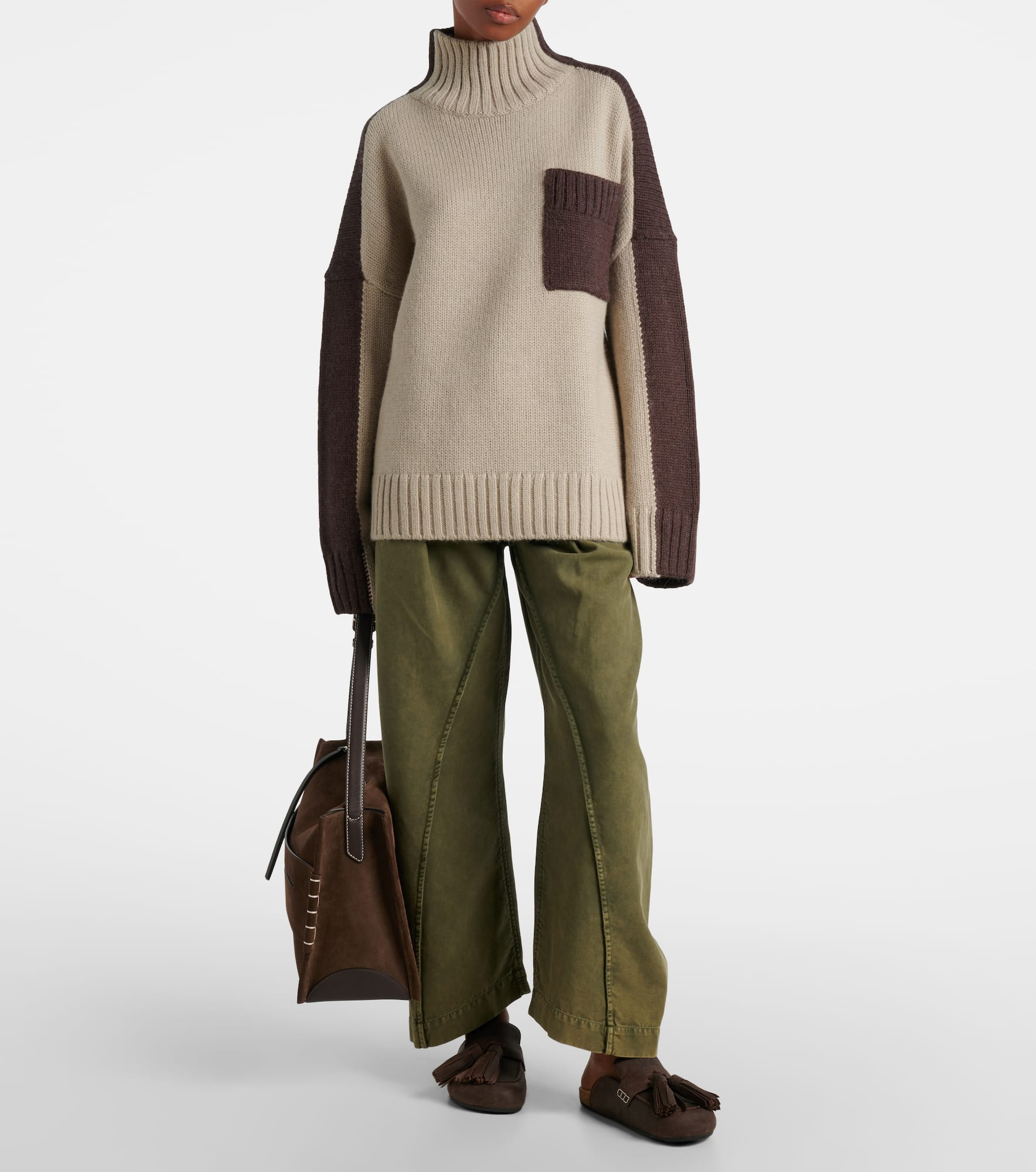 Wool and alpaca-blend turtleneck sweater - 2