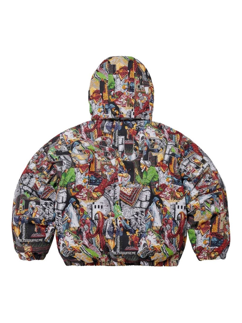 Supreme x Bless Tapestry puffer jacket outlook
