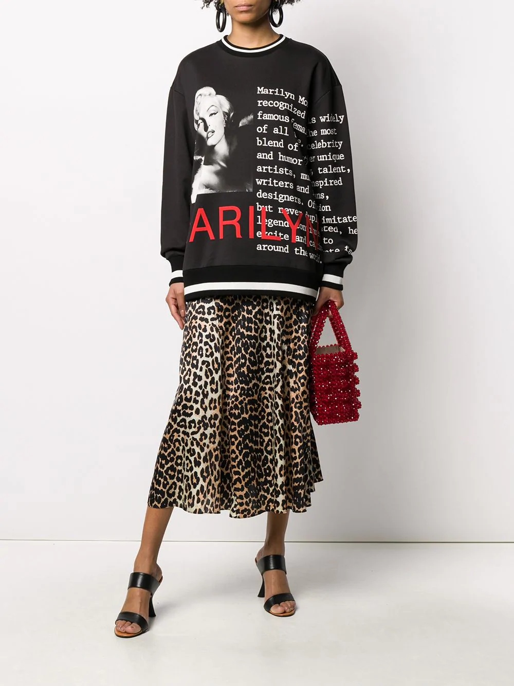 printed detail sweatshirt - 2