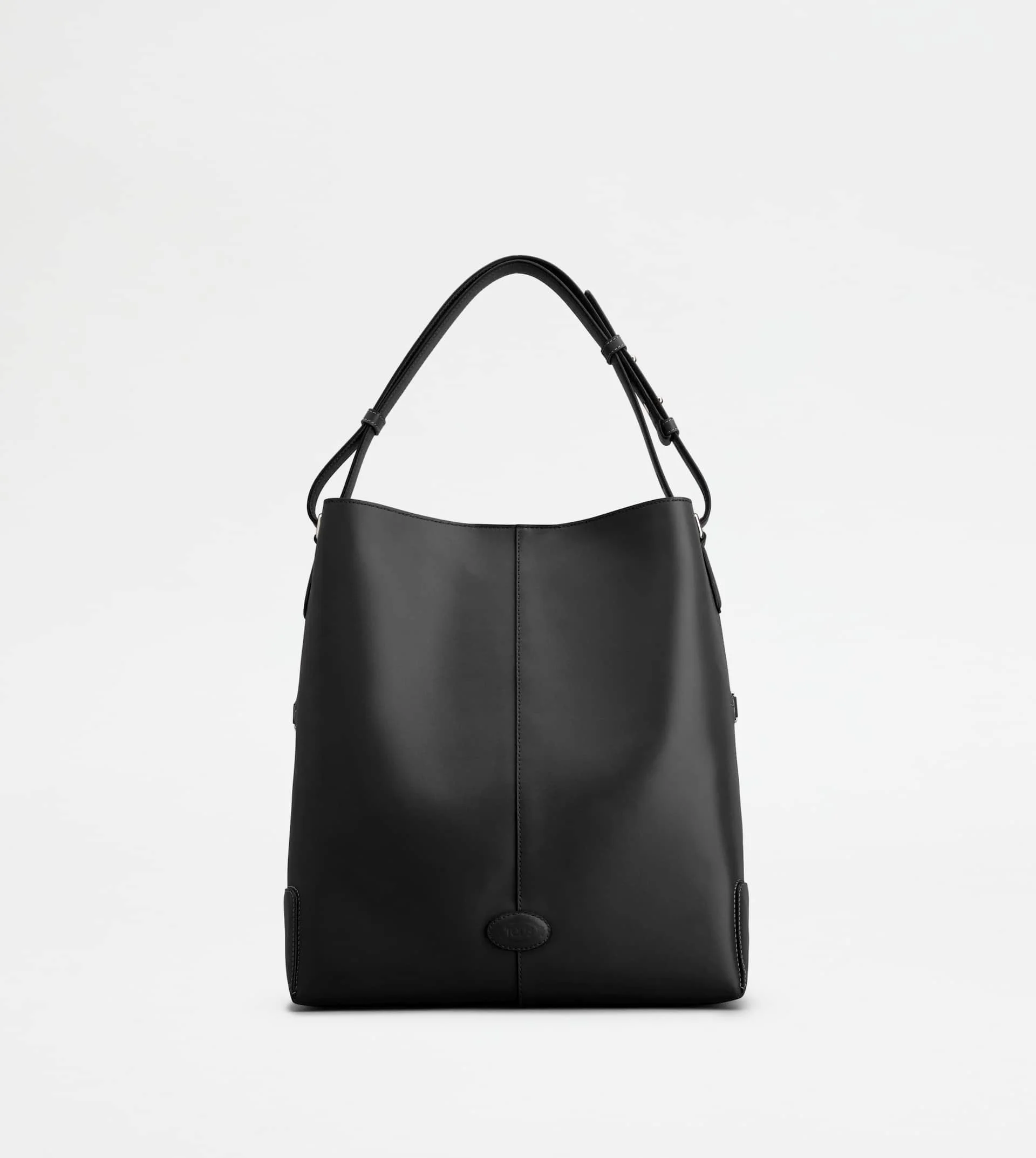 TOD'S DI BAG SHOULDER BAG IN LEATHER SMALL - BLACK - 1