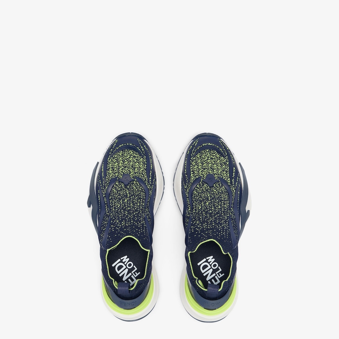 Blue mesh running sneakers - 4