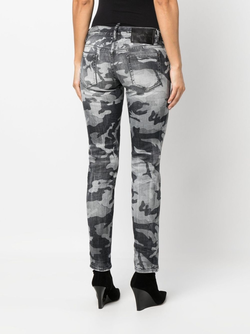 camouflage-print skinny jeans 4