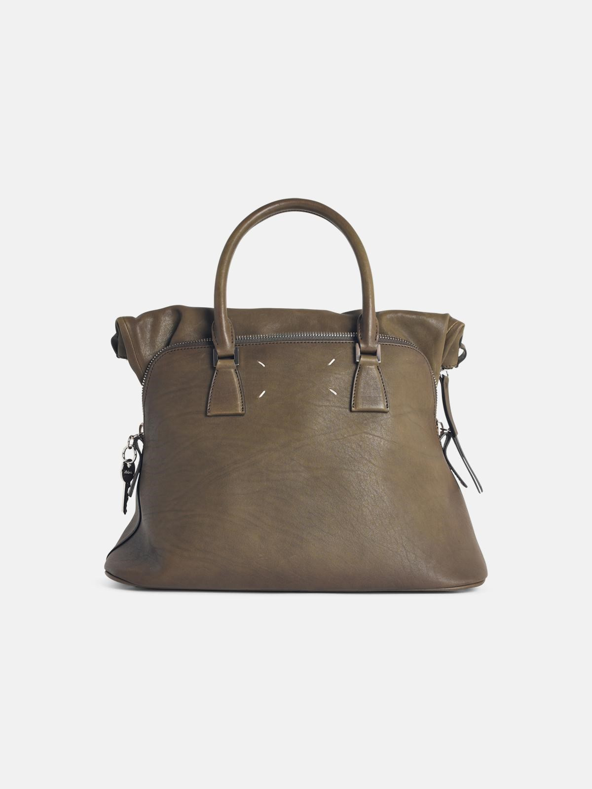 '5AC' GREEN LEATHER BAG - 3