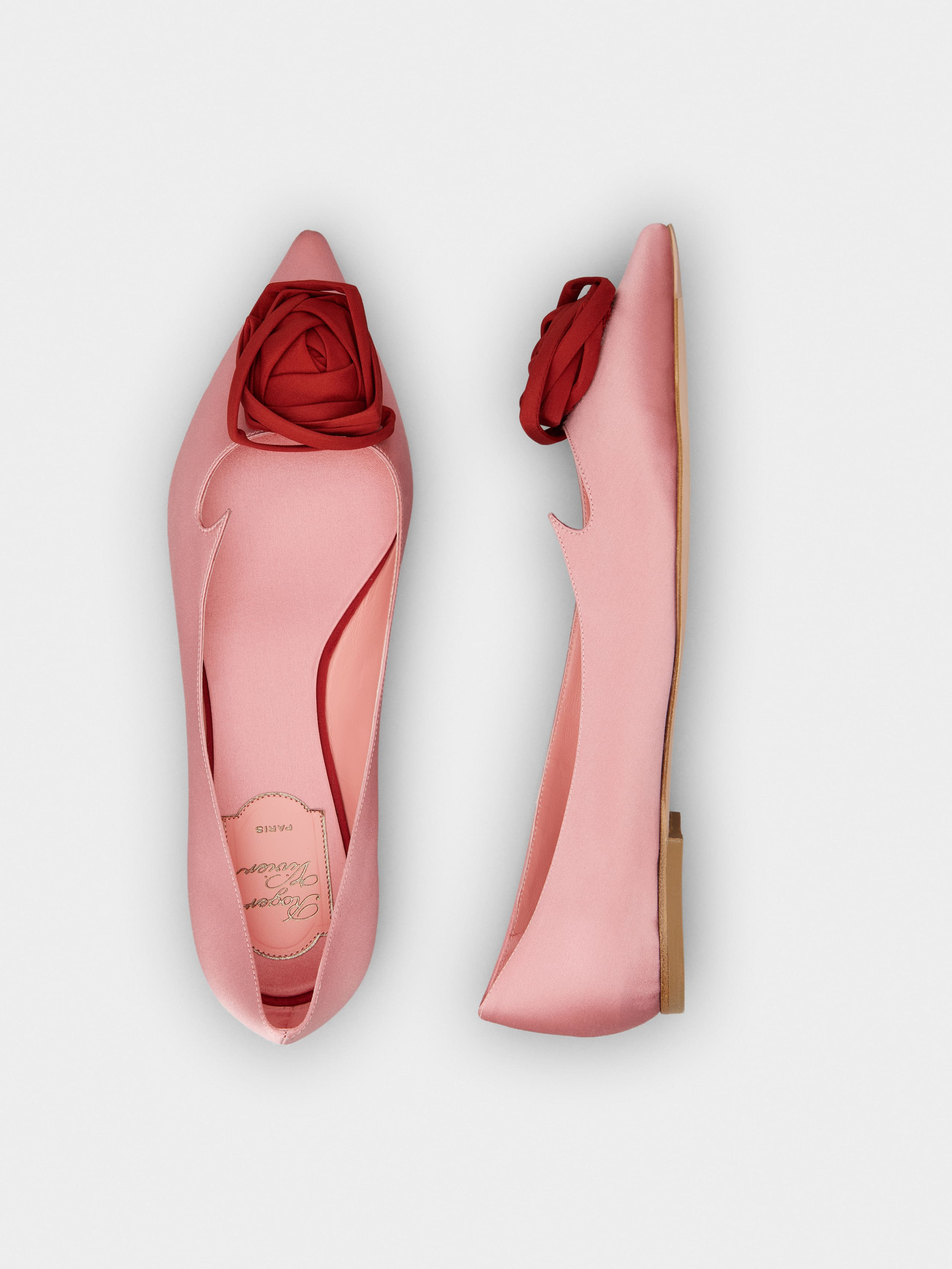 Rose Vivier Ballerinas in satin - 4