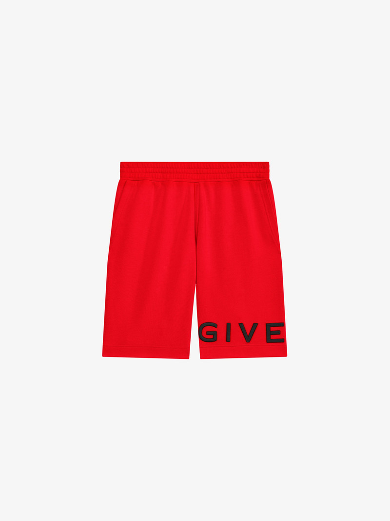 GIVENCHY BERMUDA SHORTS IN FLEECE - 1