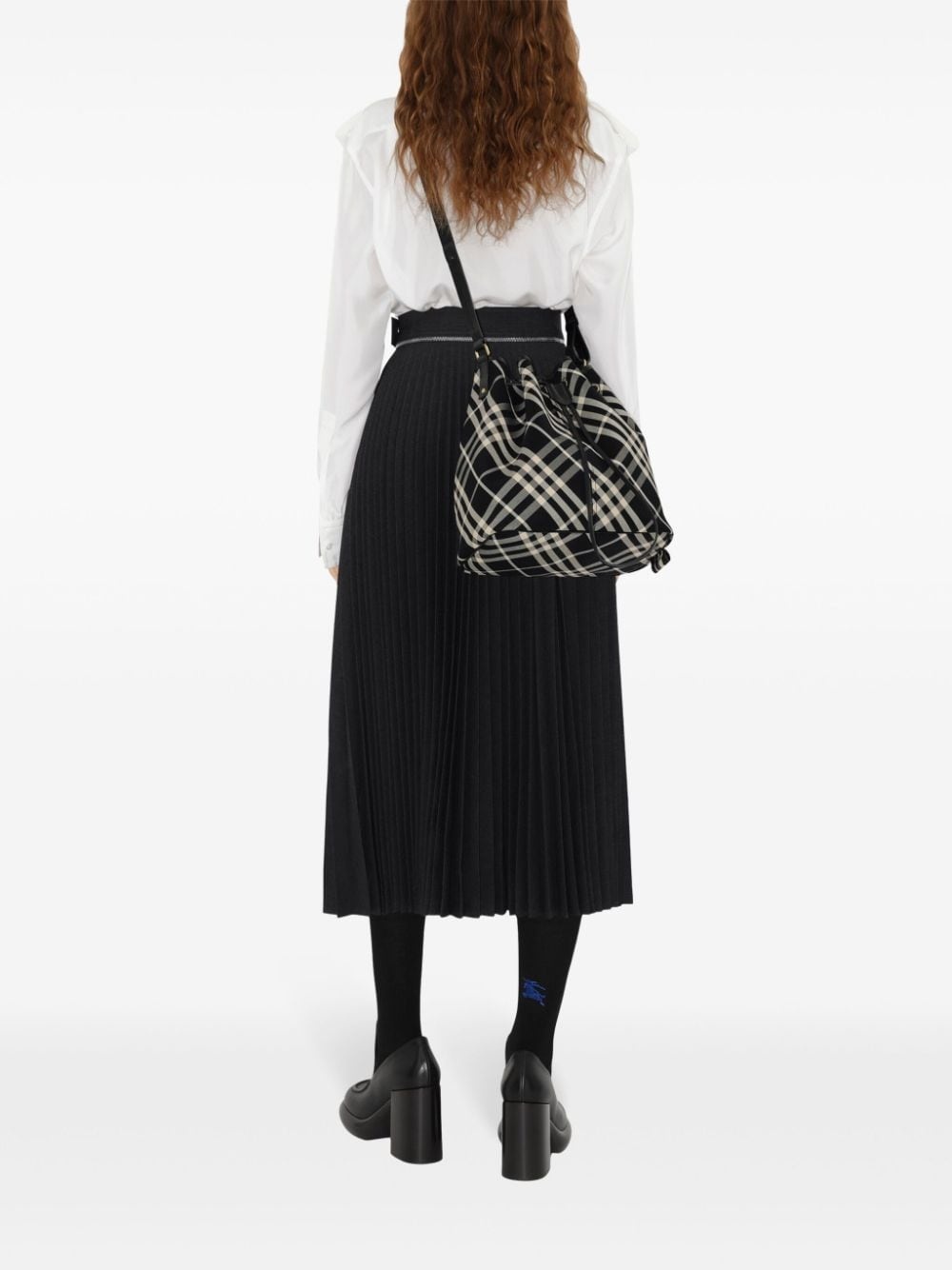medium Check bucket bag - 3