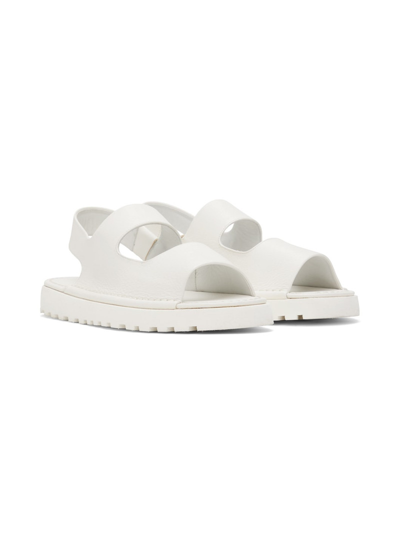 White Gomme Sanpomice Sandals 4