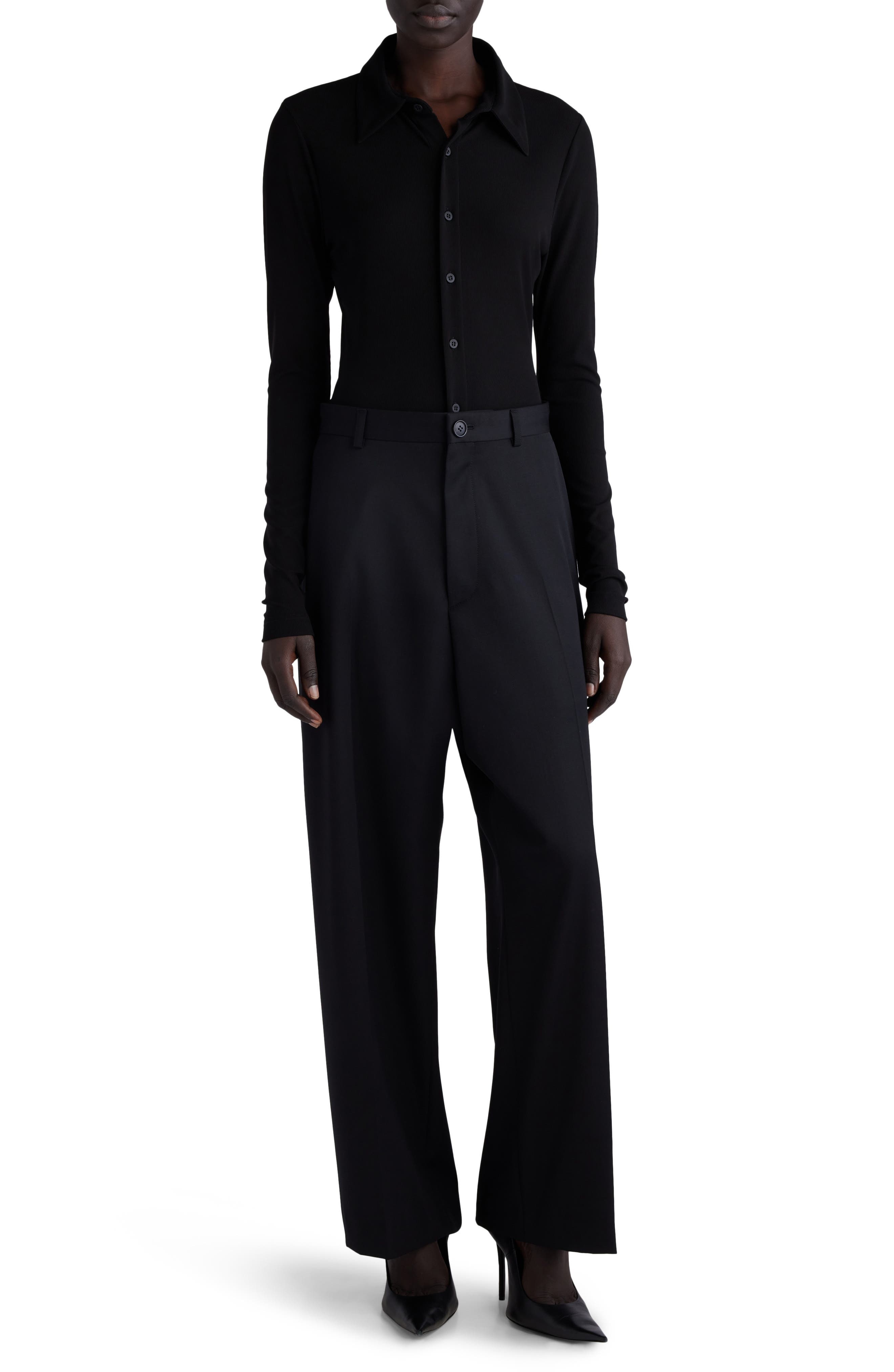 Rib Button-Up Shirt - 2