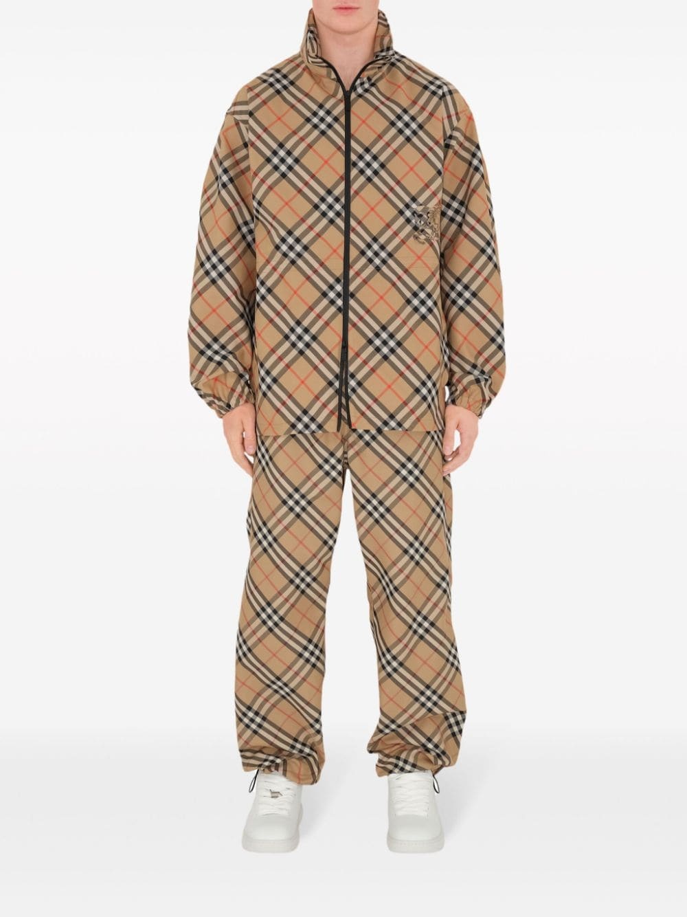 Vintage Check-print twill jacket - 2