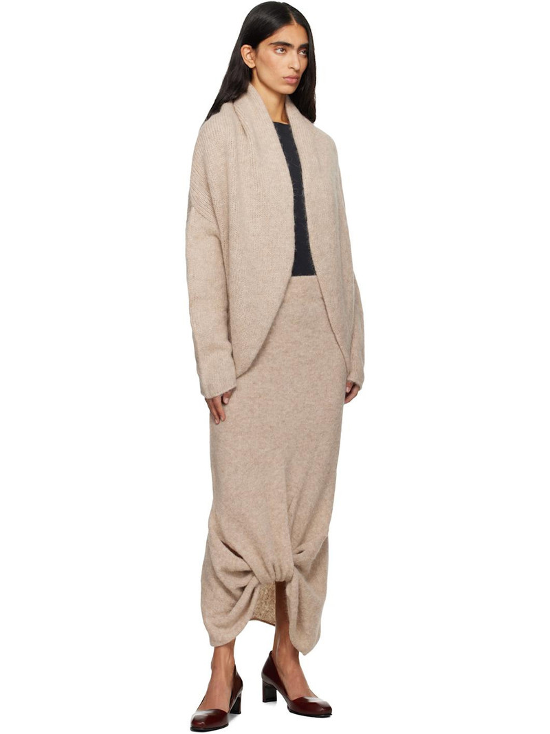 LAUREN MANOOGIAN Beige Knot Cardigan outlook