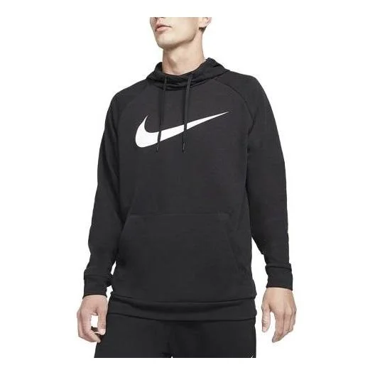 Nike Dry Graphic Logo Hoodie 'Black White' CZ2425-010 - 1
