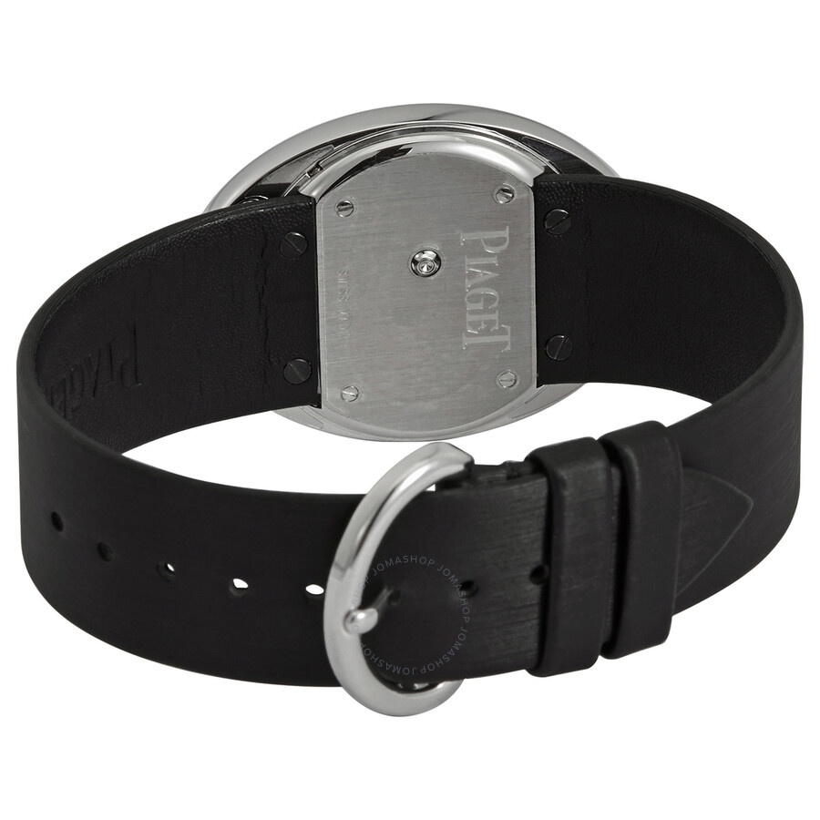 Piaget Limelight Magic Hour Silver Dial 18kt White Gold Diamond Black Satin Ladies Watch G0A32099 - 3