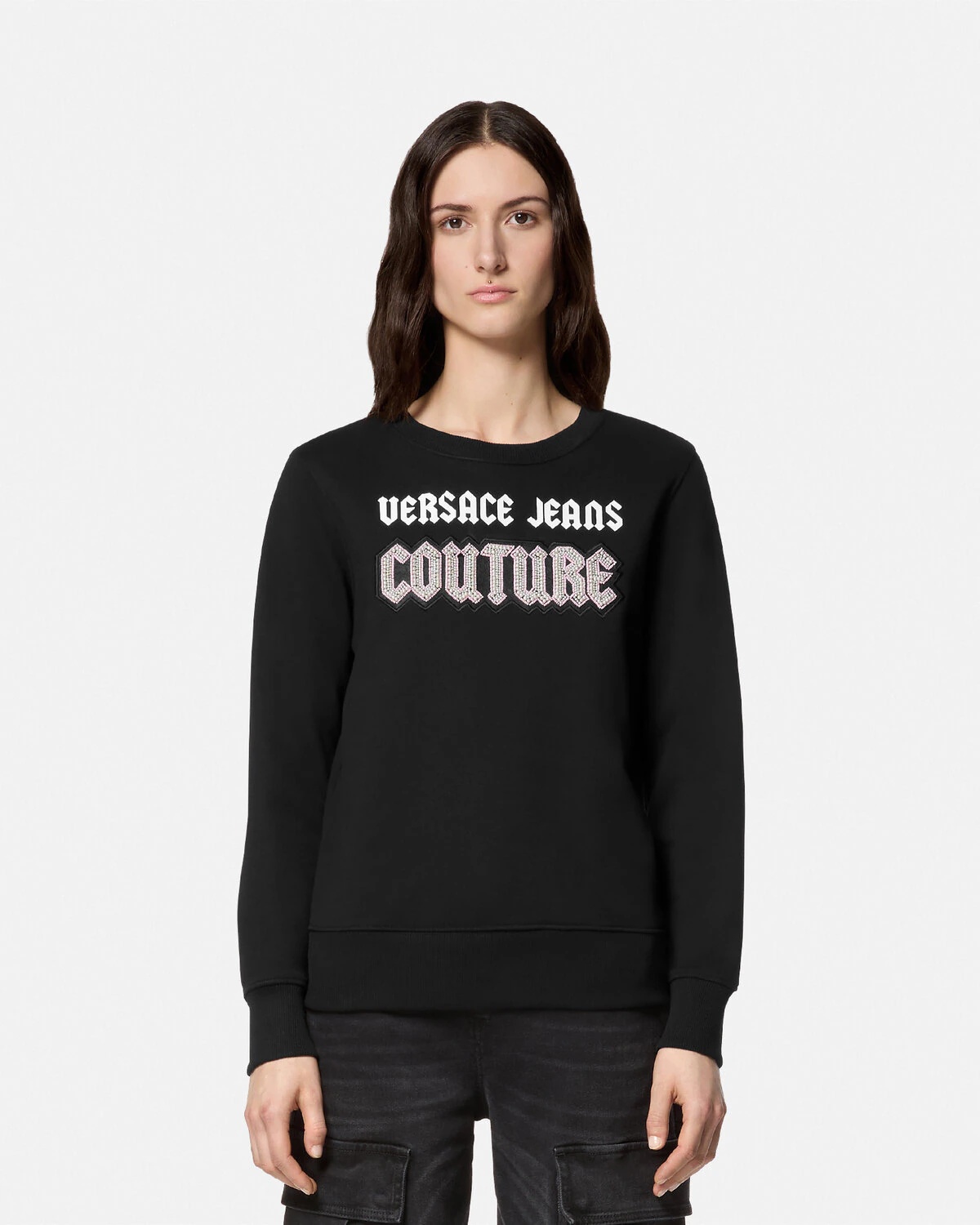 Embellished Gothic Logo Sweatshirt - 4