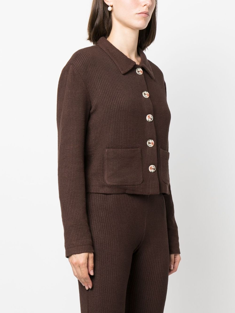 Yuna knit cropped cardigan - 3