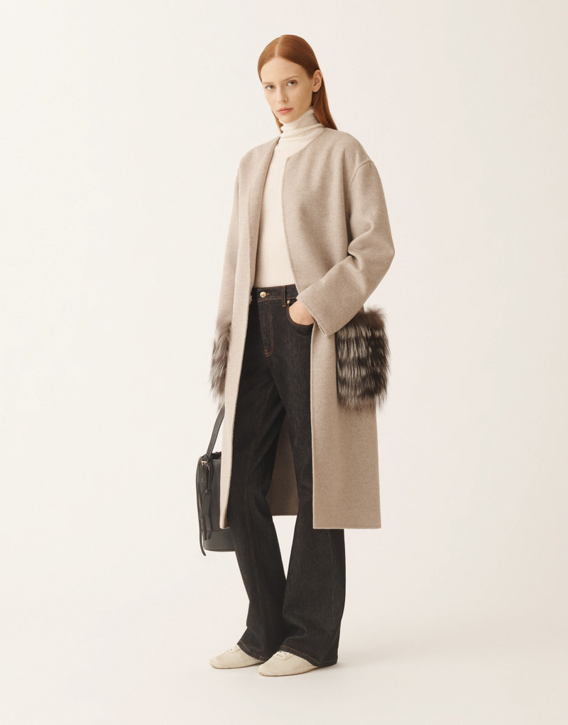 FABIANA FILIPPI Double-faced wool and cashmere coat outlook