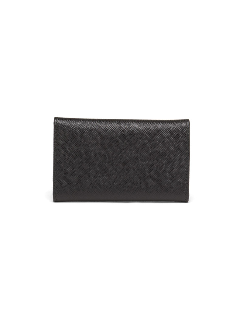 Men's Saffiano Leather Key Case - Black 3