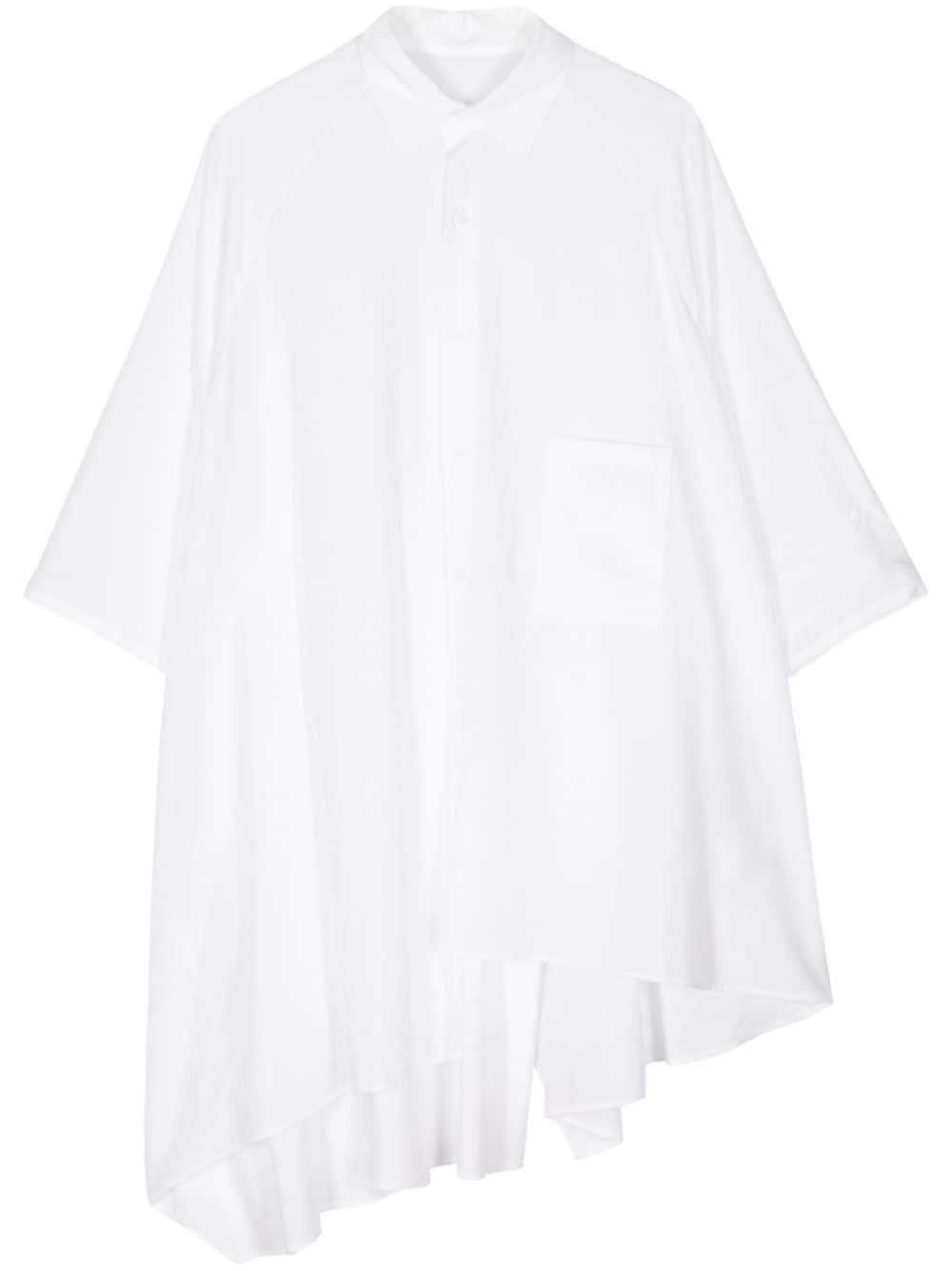 asymmetric short-sleeve shirt - 1