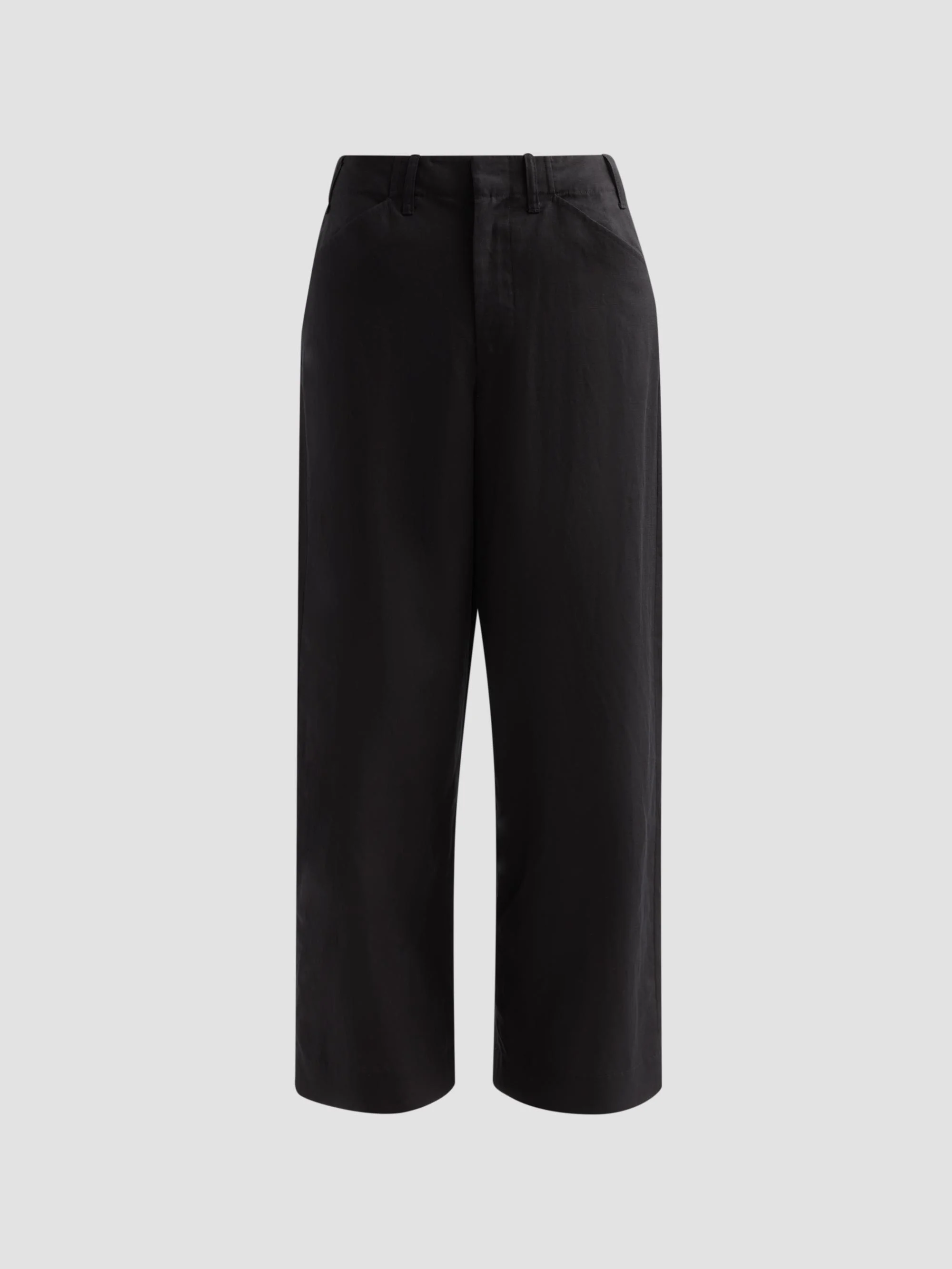 Women's Allison Linen-Blend Pants - Black - 1