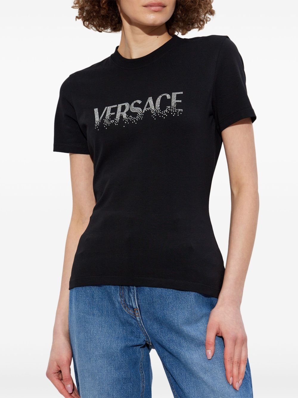 crystal-embellished T-shirt - 3
