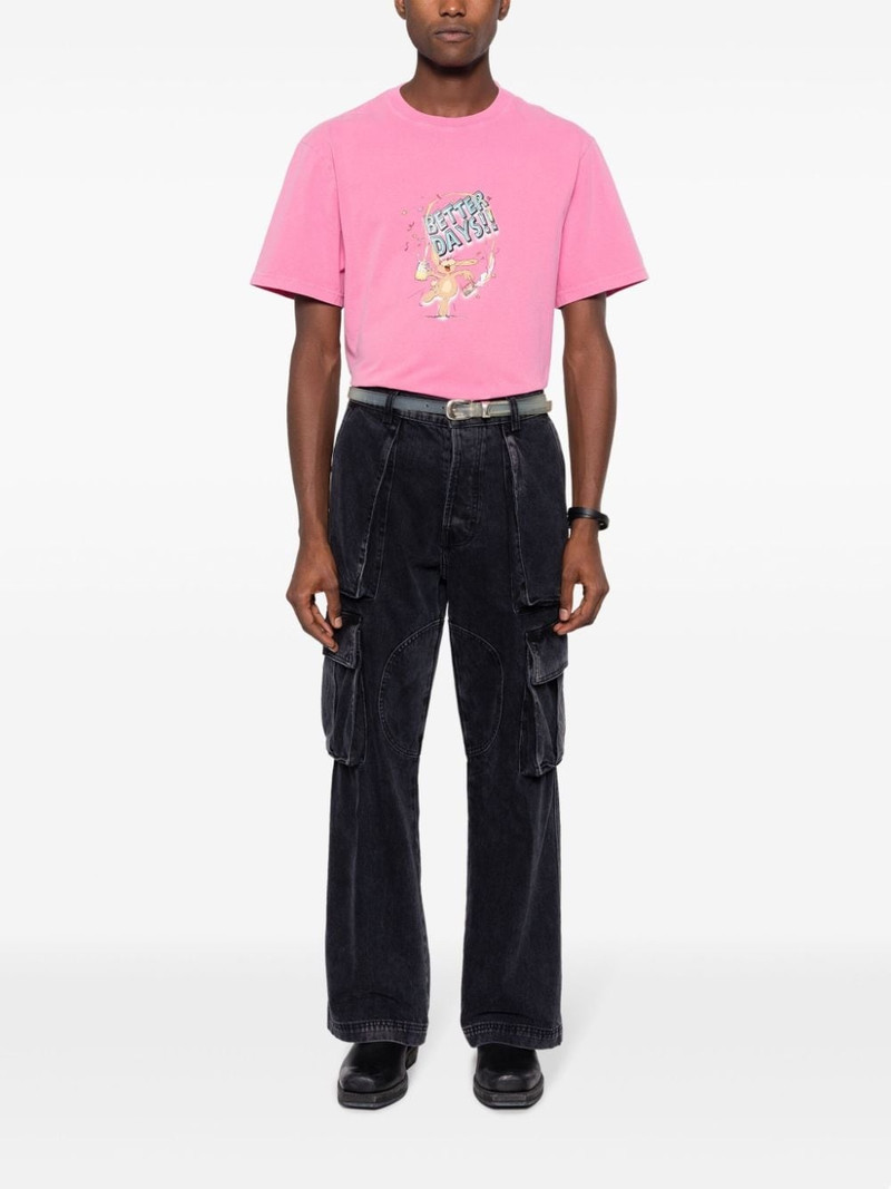 Martine Rose slogan-print cotton T-shirt outlook