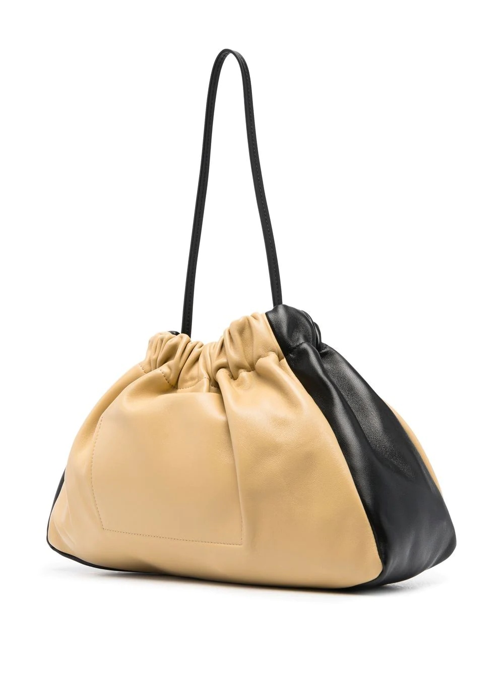 two-tone leather shoulder bag - 3