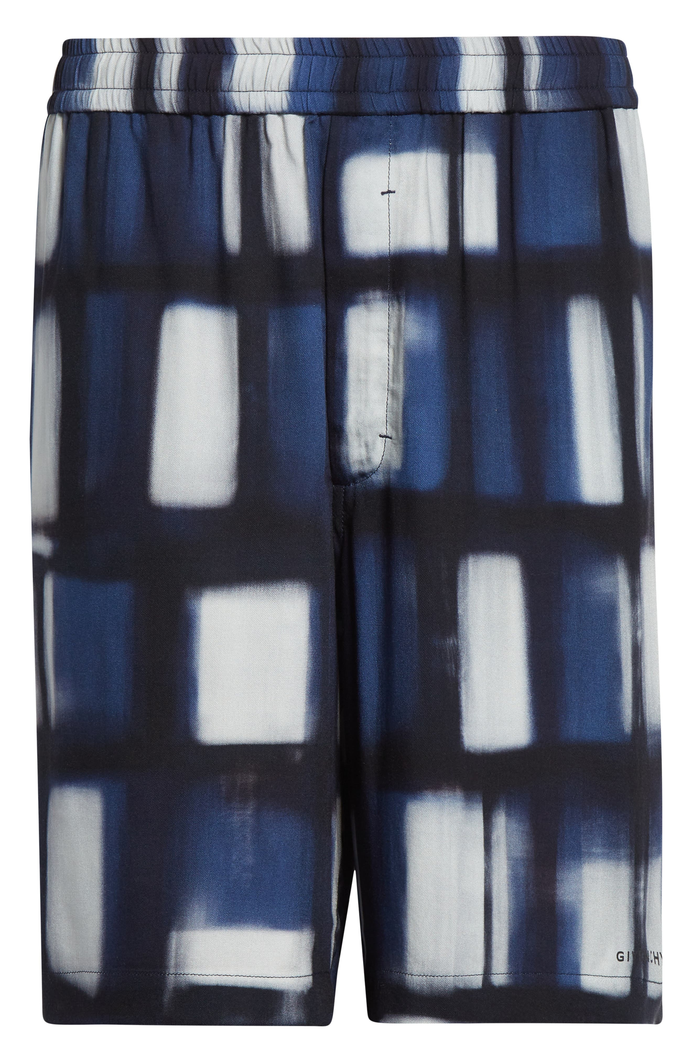 Givenchy Afternoon Light Print Elastic Waist Bermuda Shorts in Dark Blue at Nordstrom - 6