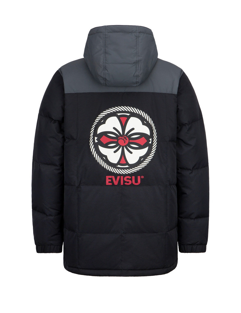 Kamon Print Down Coat 7