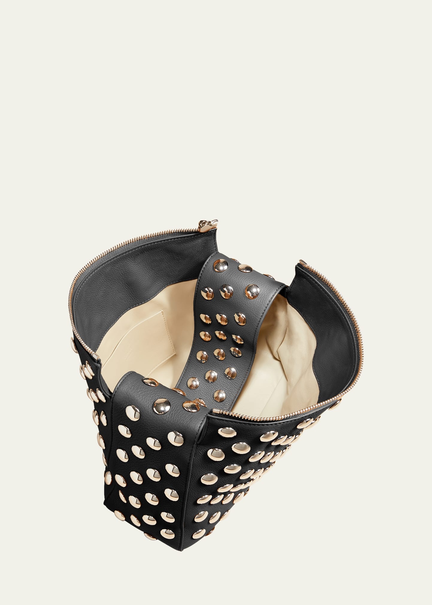 Elena Studded Leather Shoulder Bag - 4