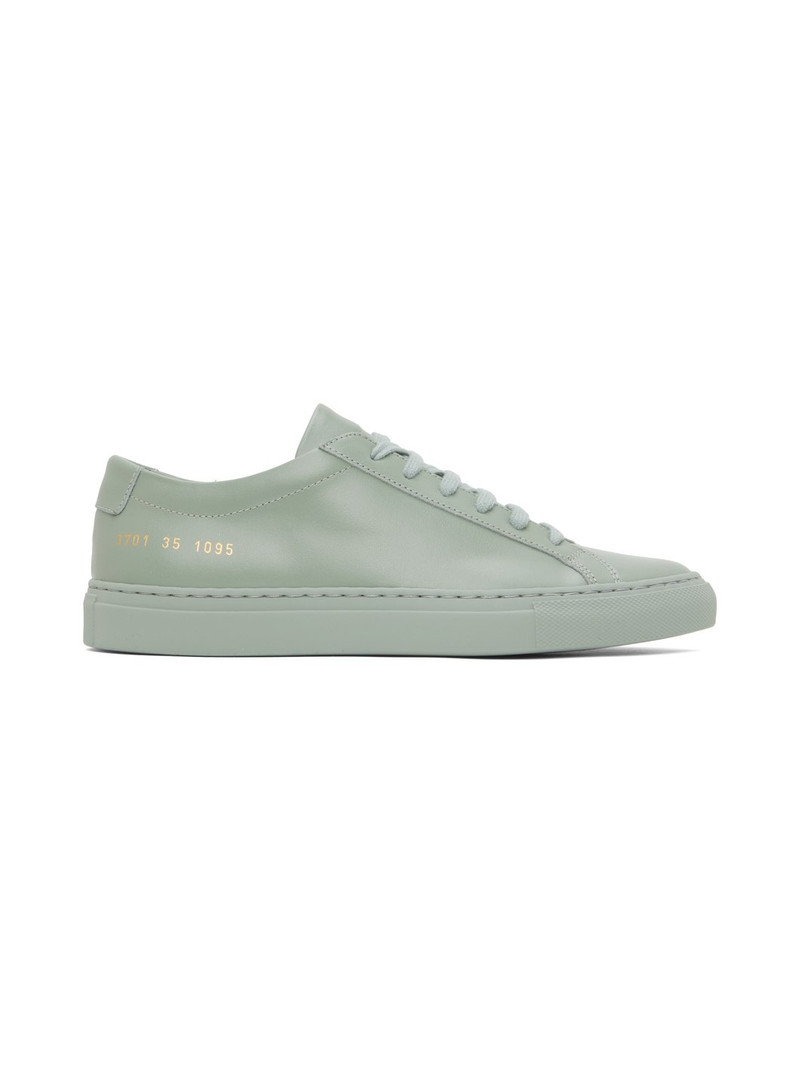 low-top leather sneakers - 1