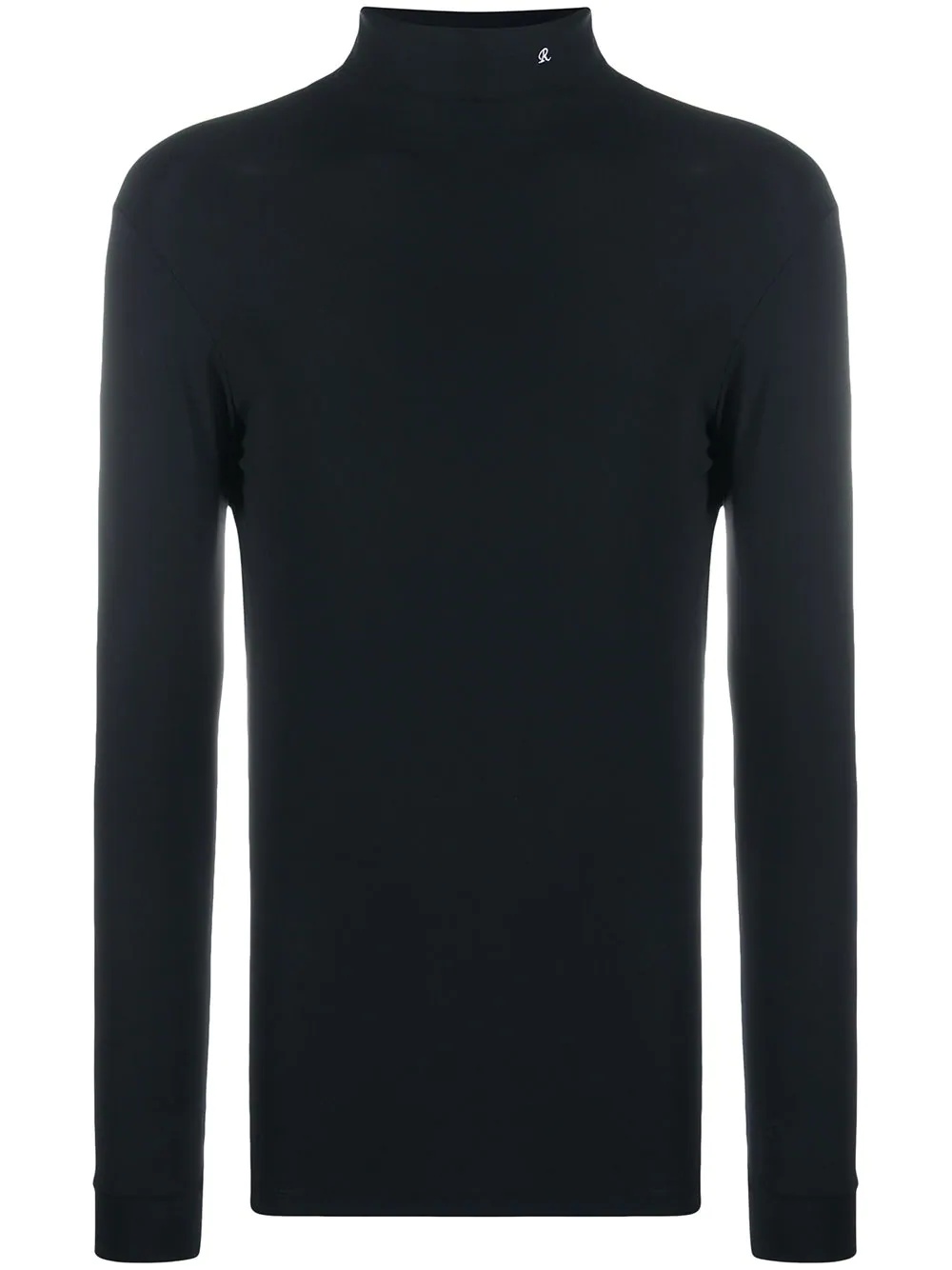 embroidered logo roll-neck jumper - 1