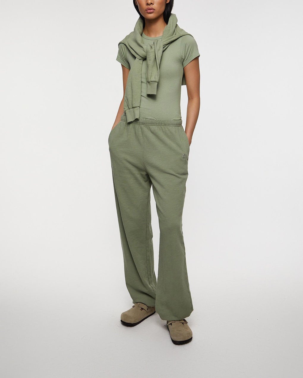 Sweatpant Boyfriend Pocket Sage - 3