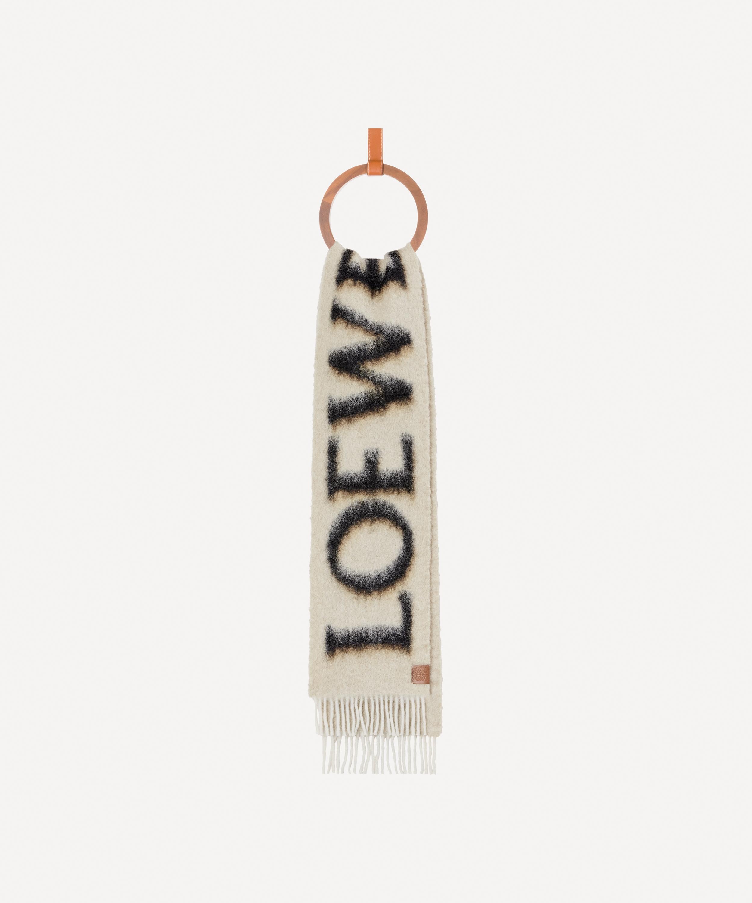 Short Logo Scarf in Wool and Mohair - 1