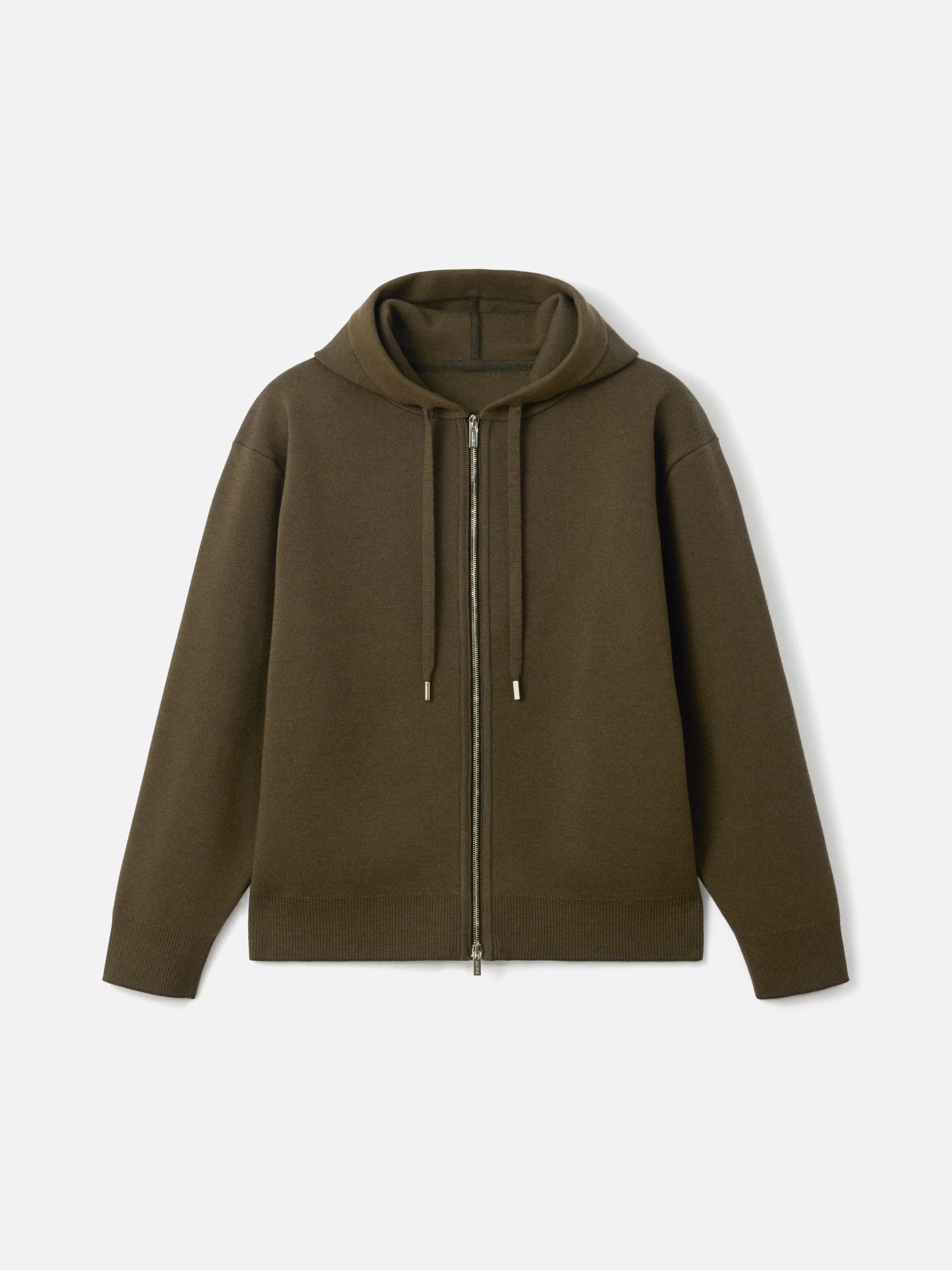 The piqué hooded cardigan - 1
