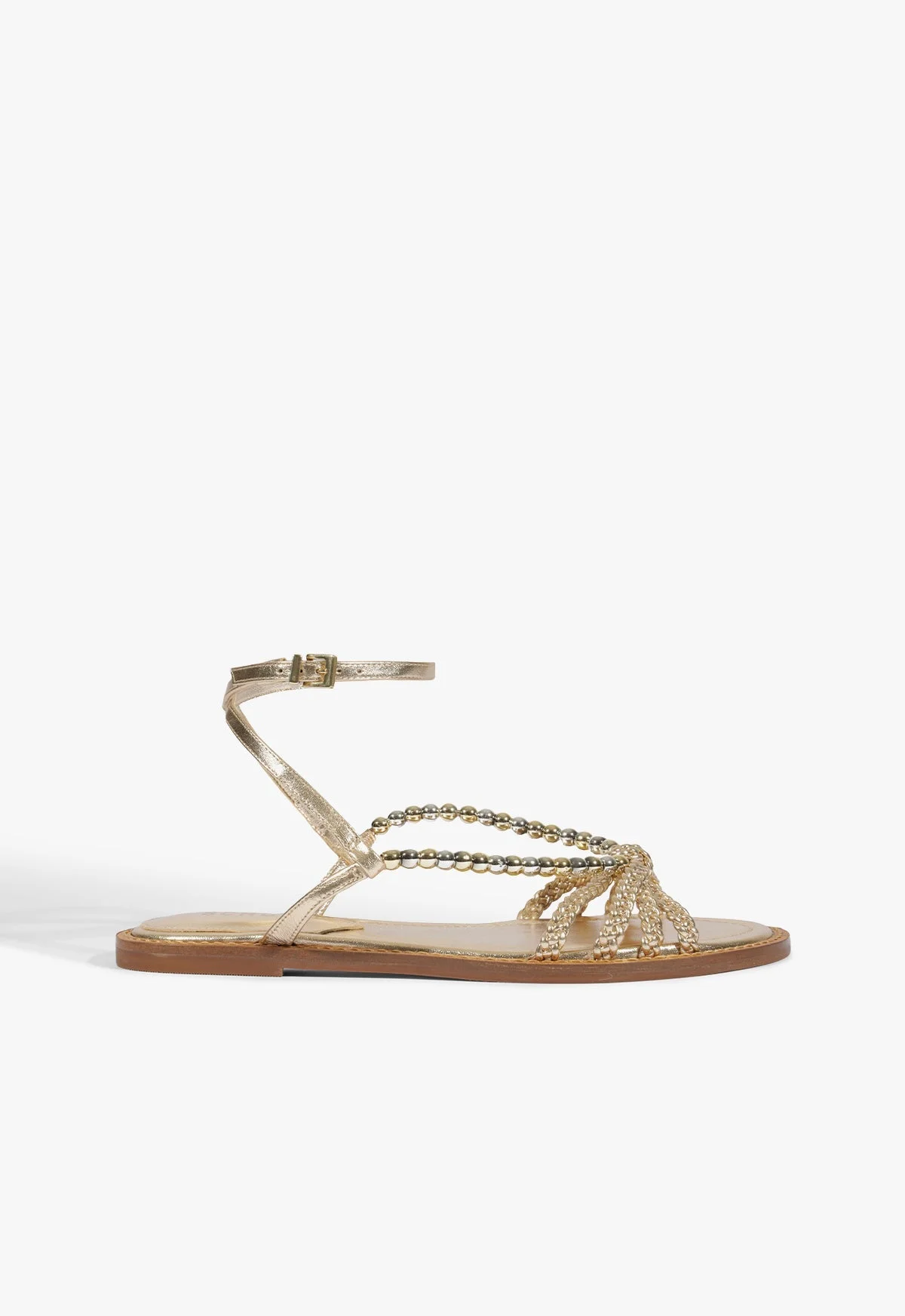 Adele Leather Flat Sandal - 1