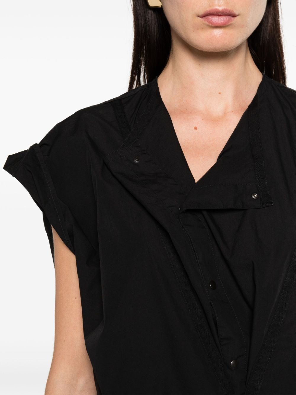 panelled sleeveless blouse - 5