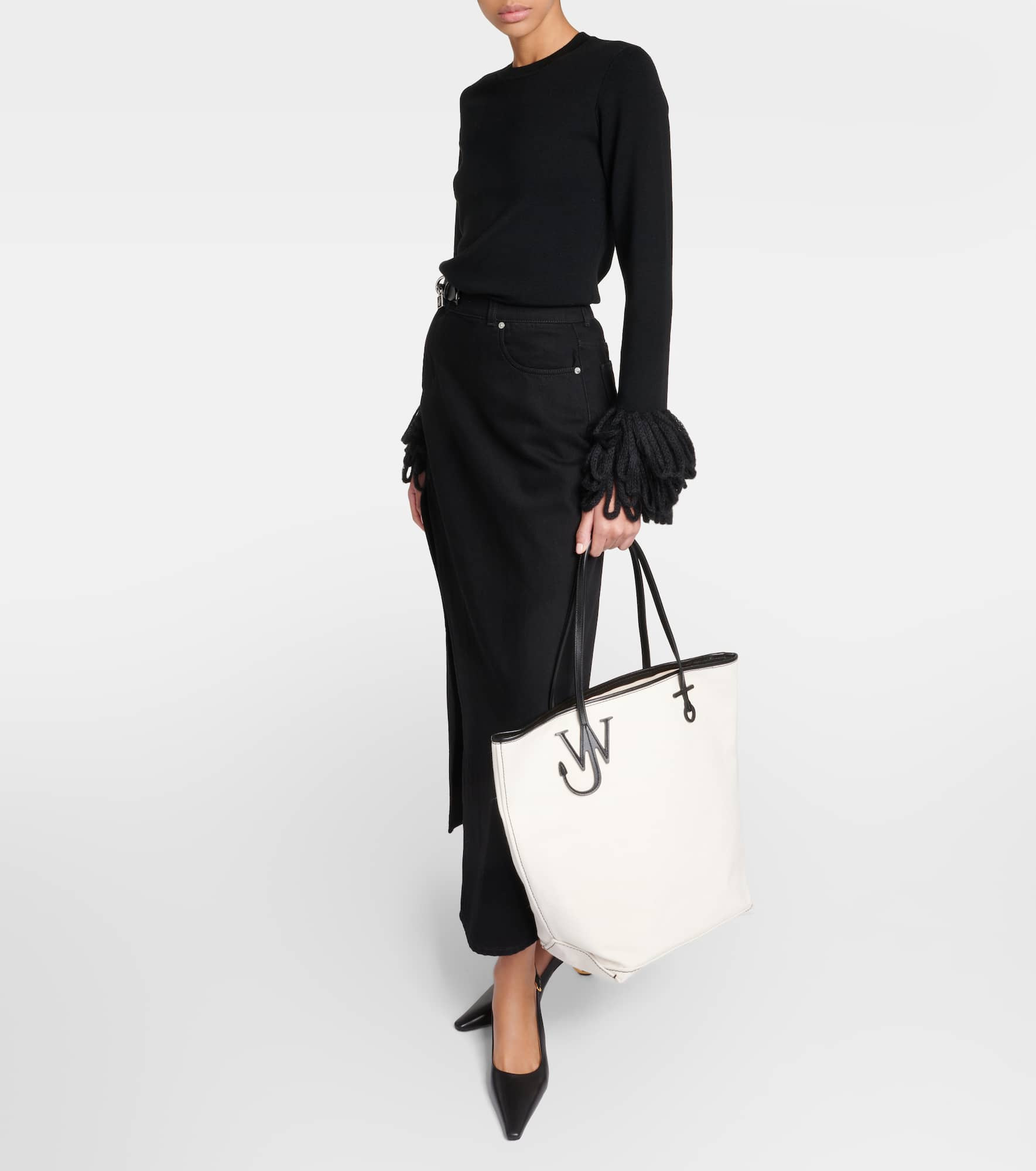 Anchor Tall canvas tote bag - 5