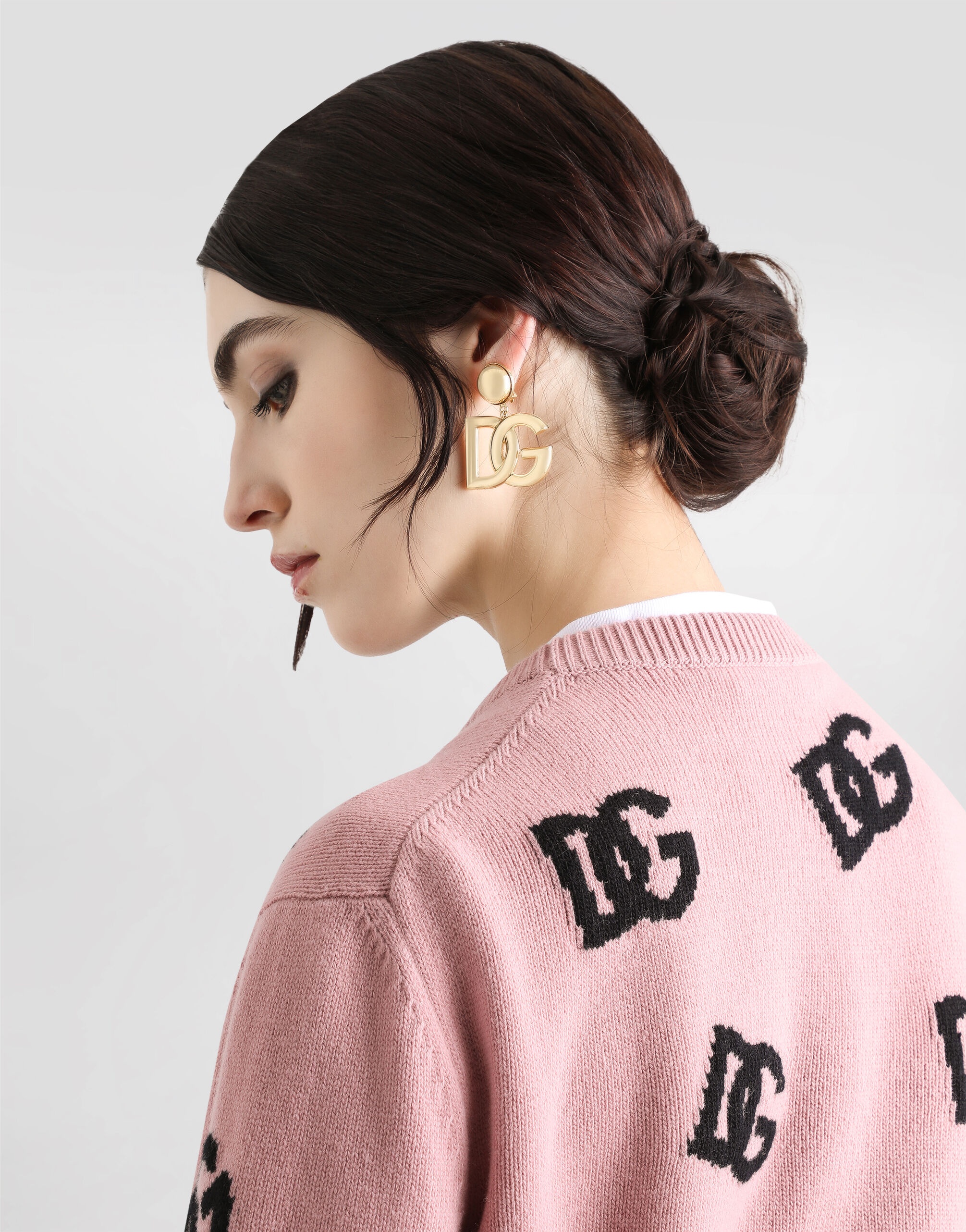 Wool sweater with DG logo inlay - 5