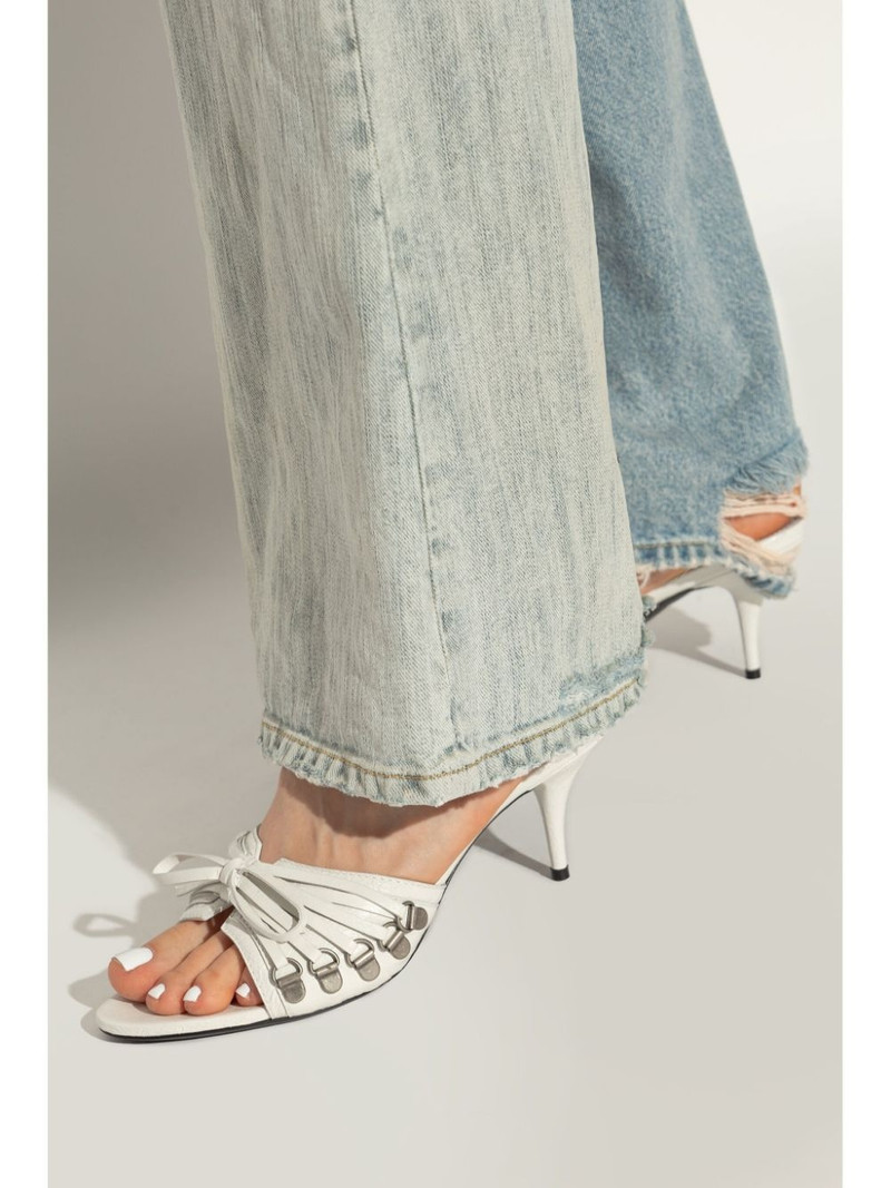 BALENCIAGA bow-detail leather mules outlook