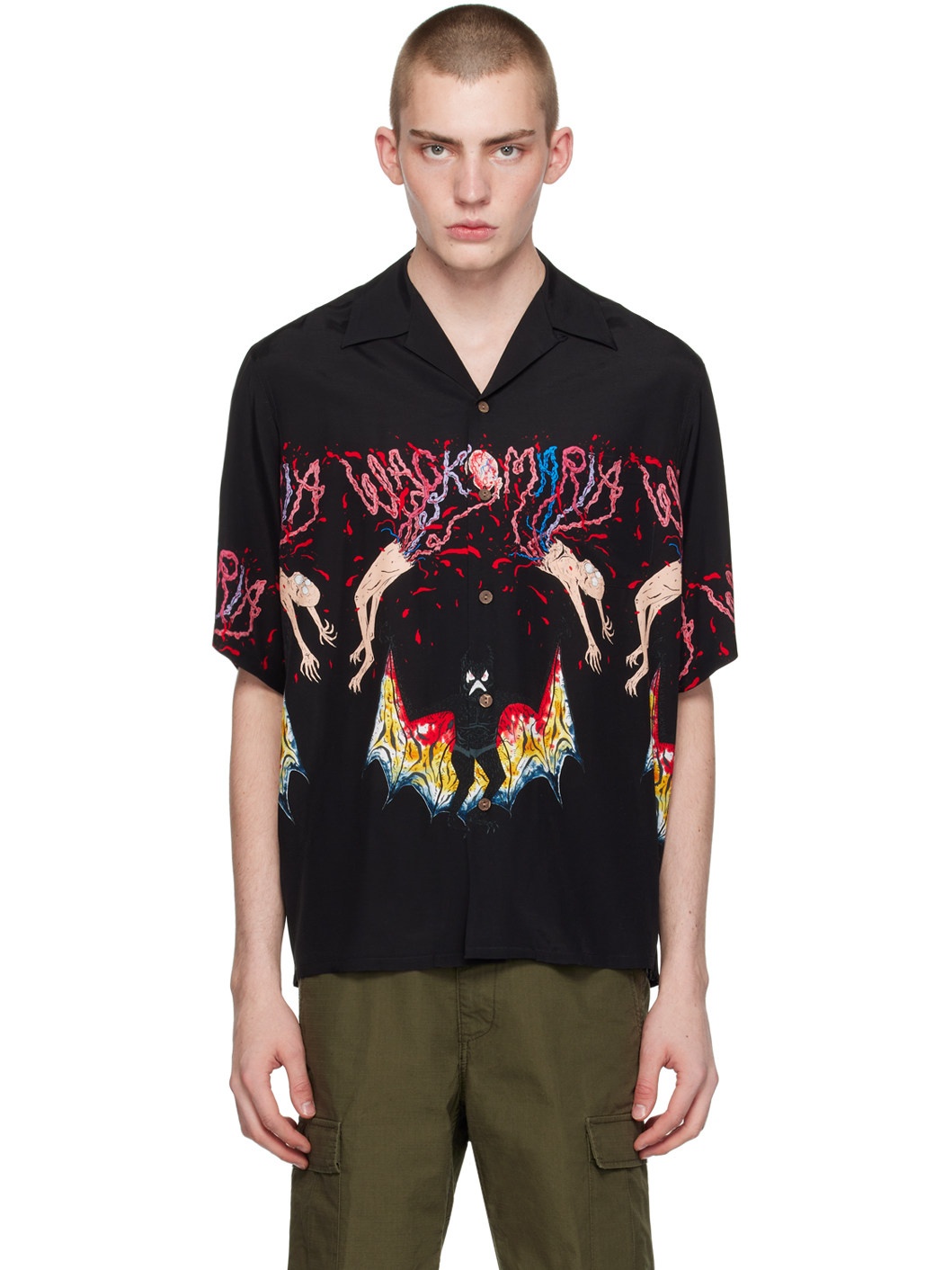 Black Printed Shirt - 1