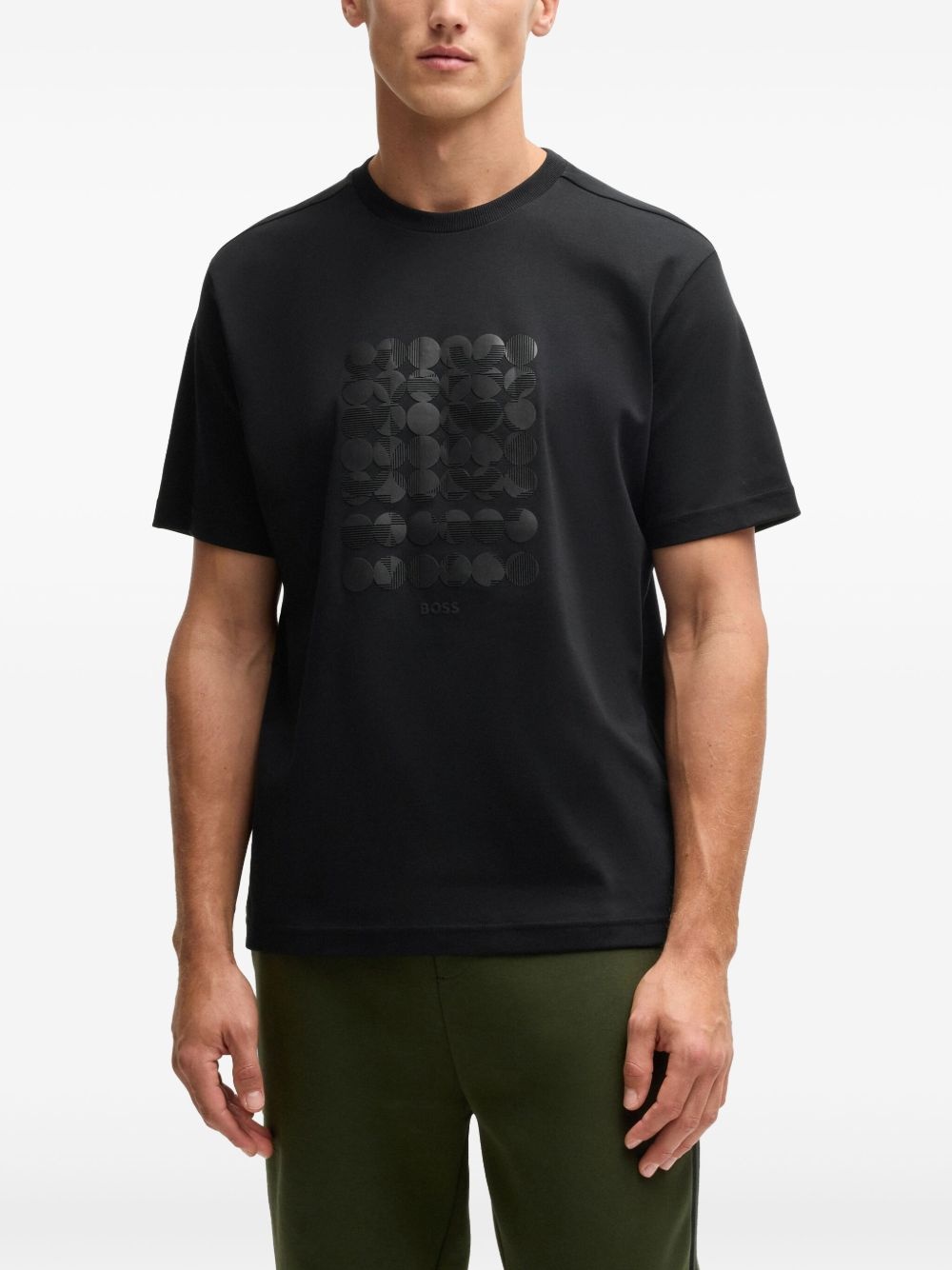 geometric-print T-shirt - 3