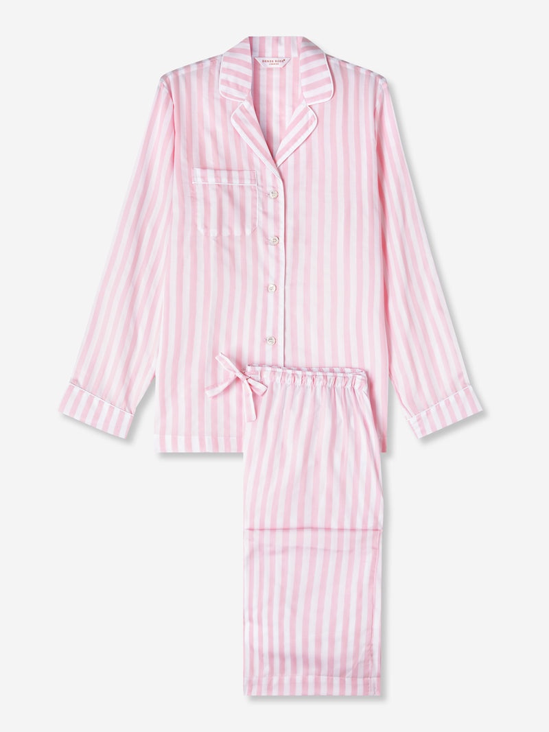 Women's Pyjamas Capri 20 Cotton Pink - 1