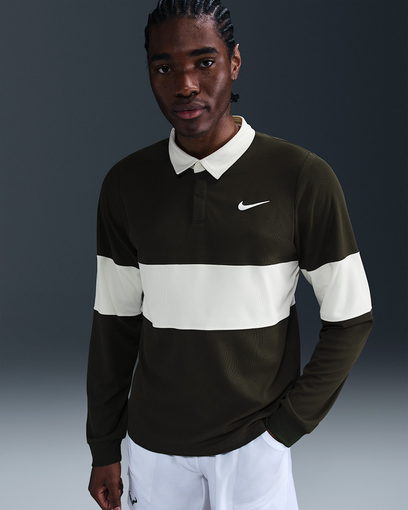 NikeCourt Slam Men's Dri-FIT ADV Long-Sleeve Tennis Polo 1