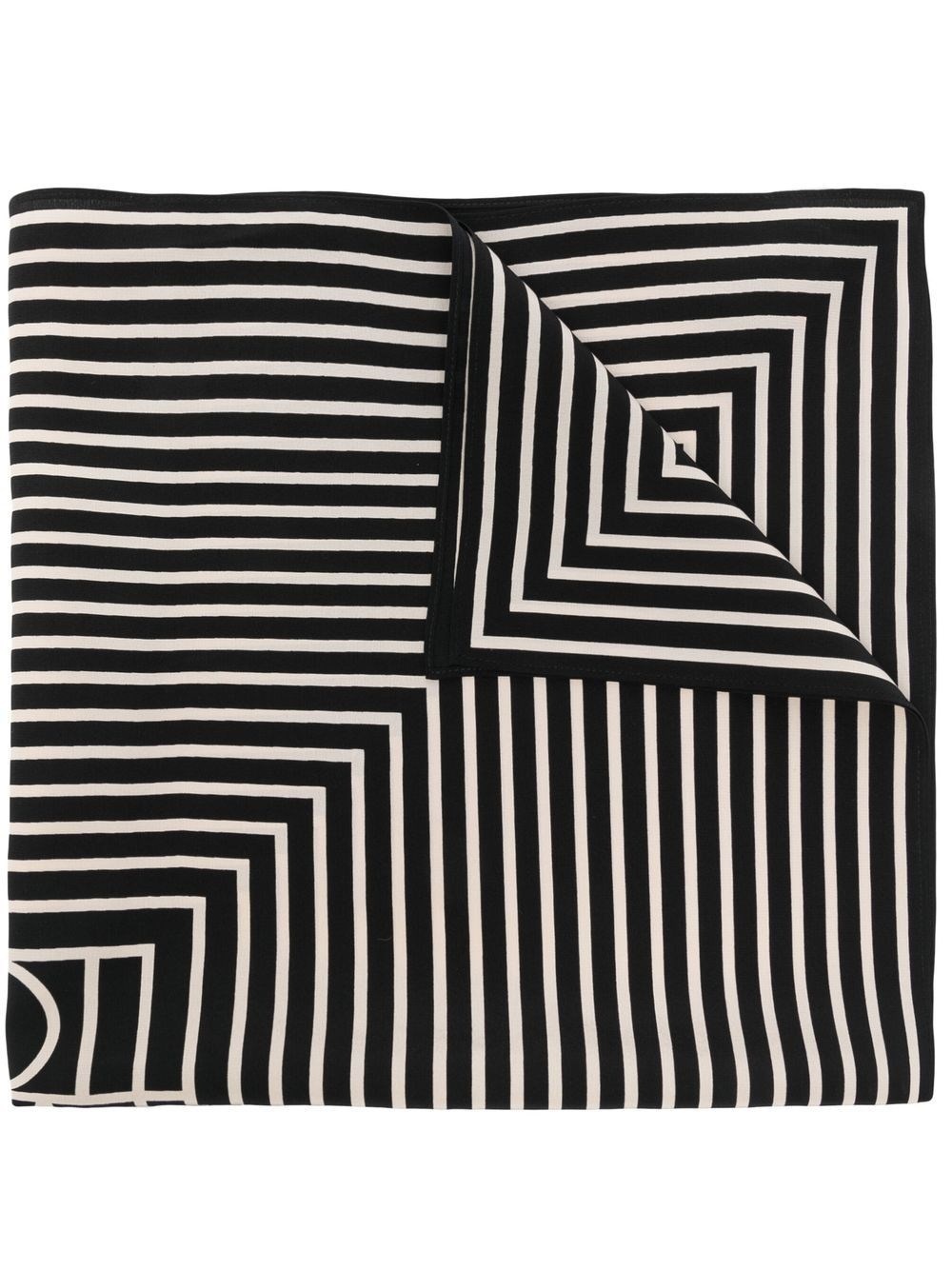 Monogram silk scarf - 1