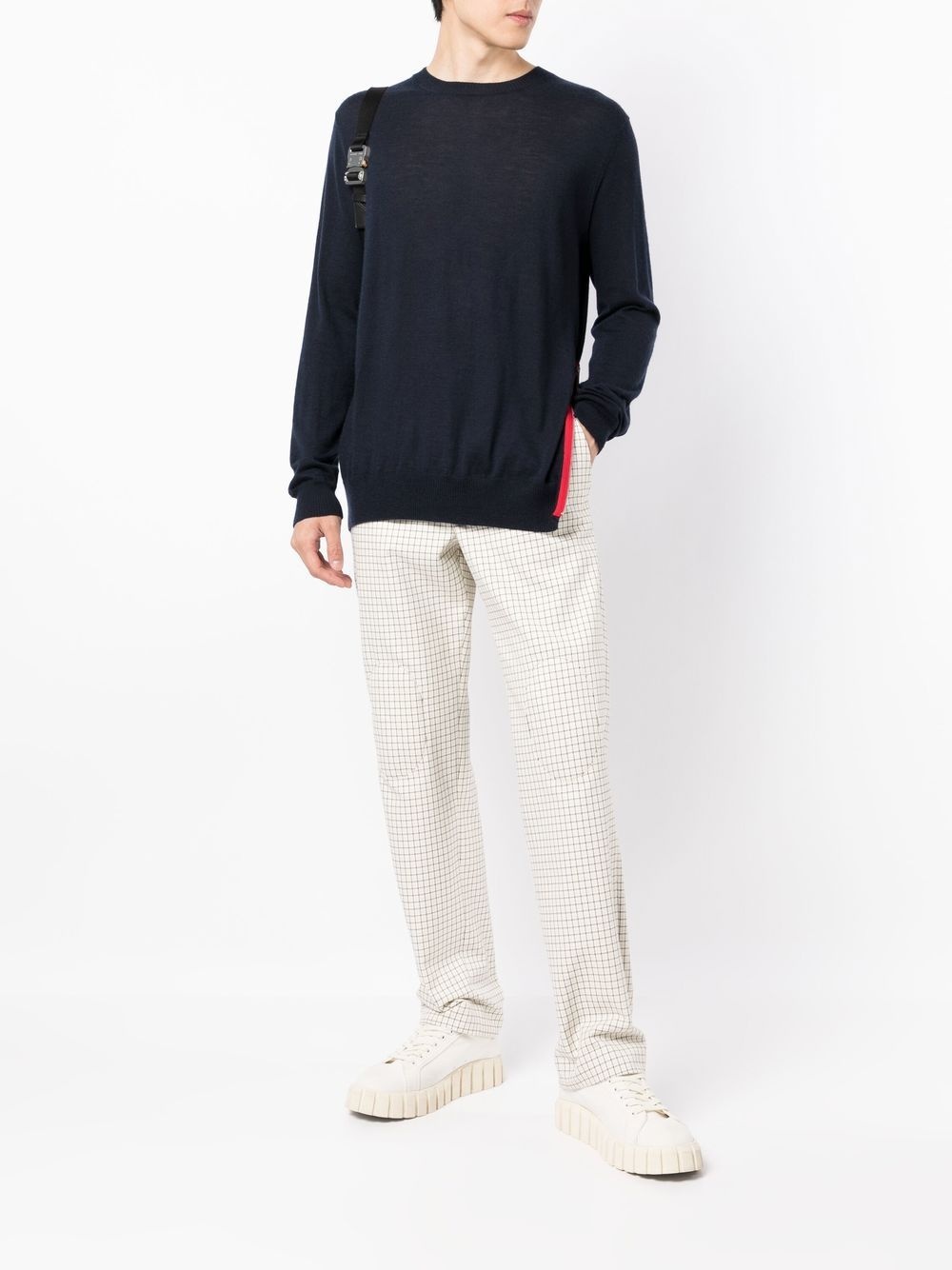SIDE-SLITS CASHMERE JUMPER - 2