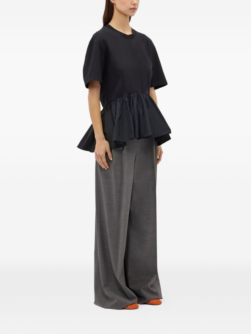 MSGM ruffled T-shirt outlook