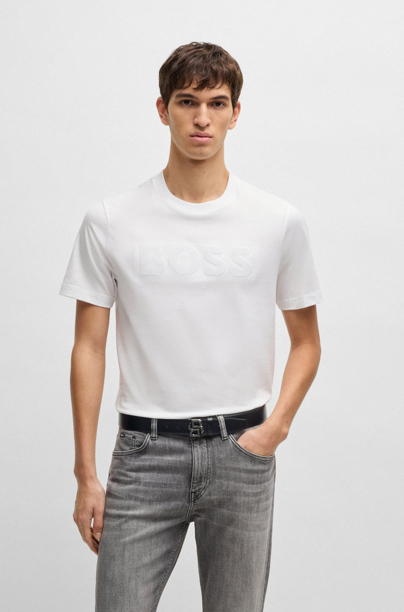 BOSS ITALIAN-LEATHER BELT WITH DOUBLE B MONOGRAM BUCKLE outlook