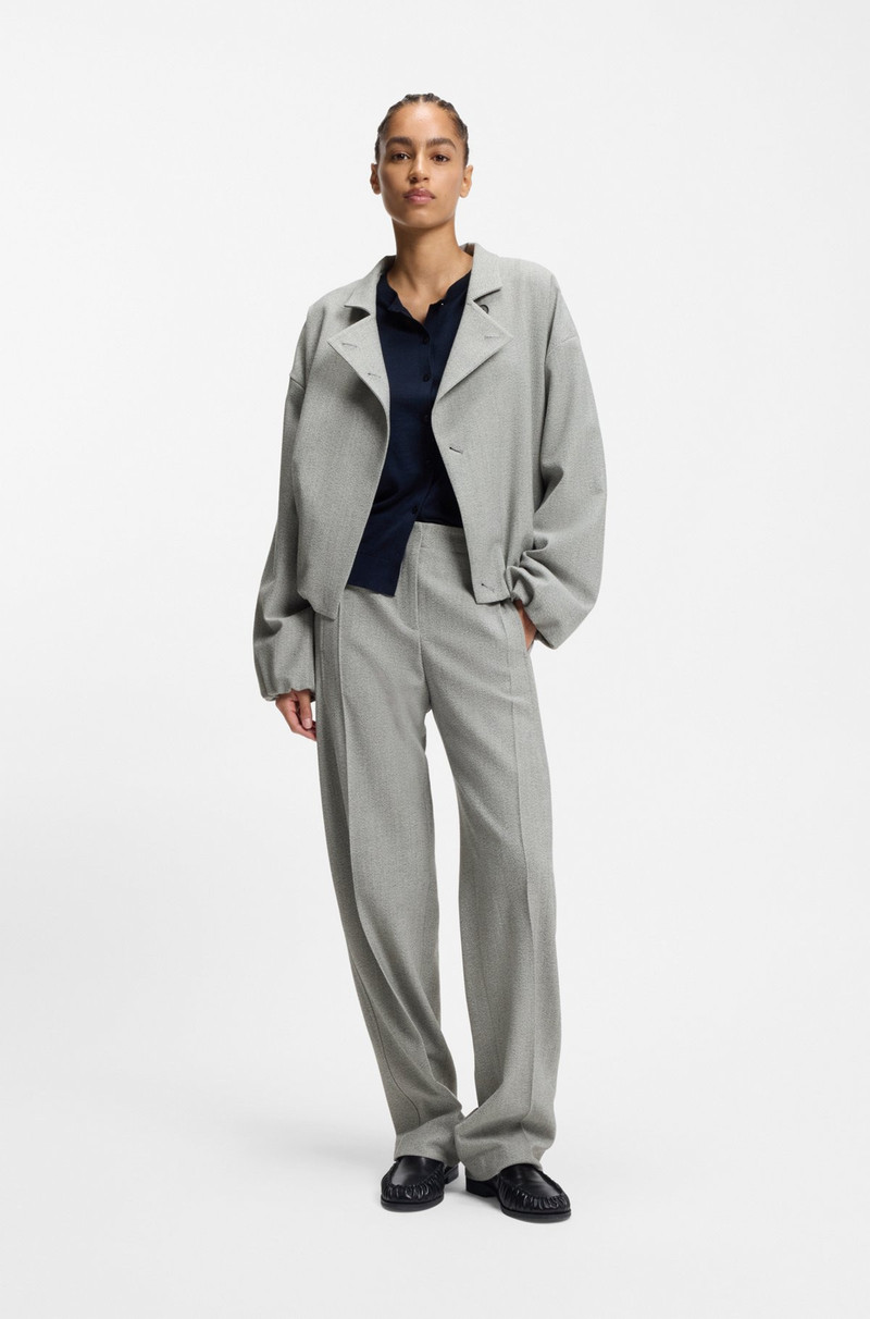 BOSS REGULAR-FIT BLAZER IN STRETCH SHARKSKIN outlook