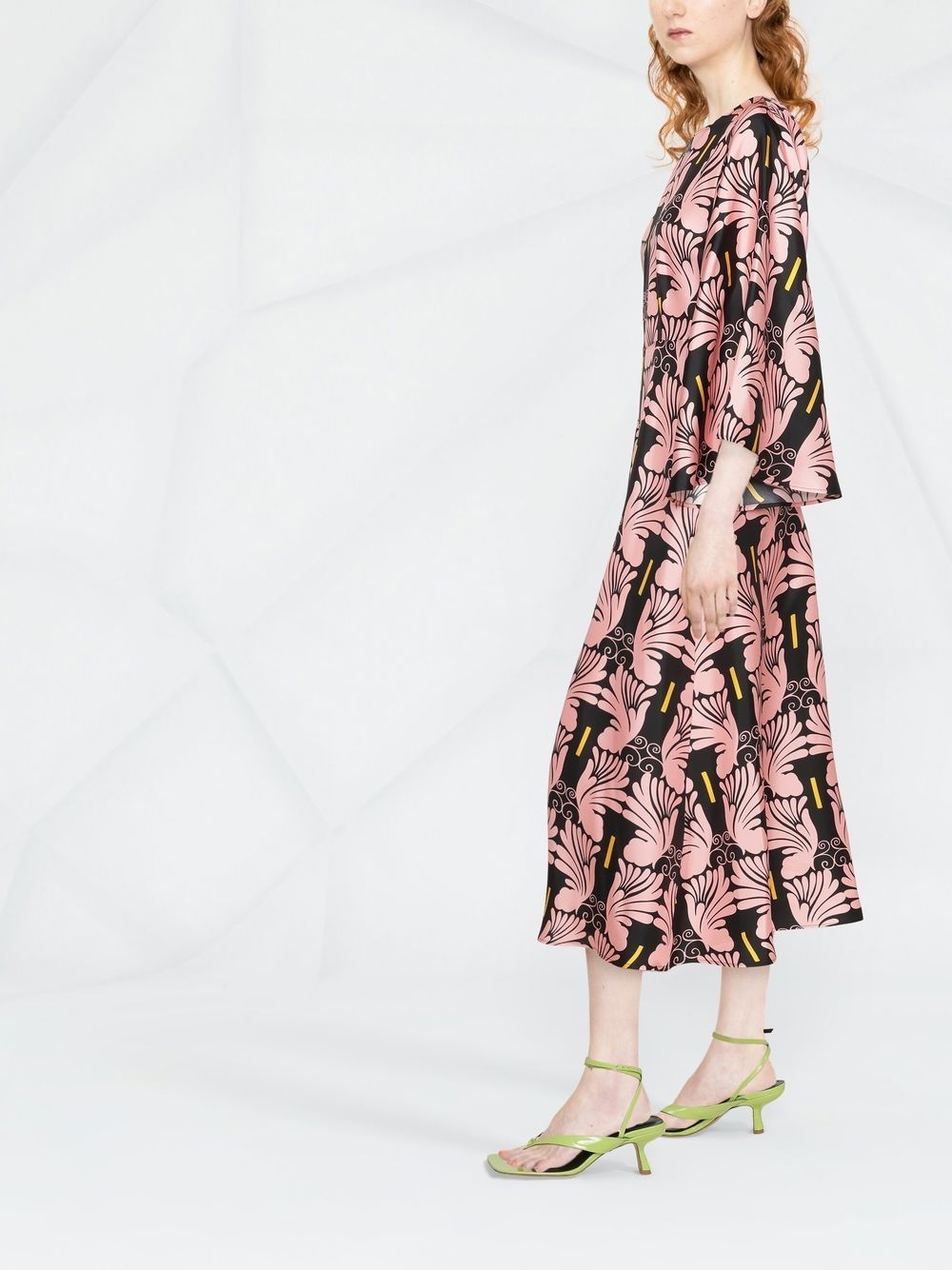 Sorella printed silk dress - 3