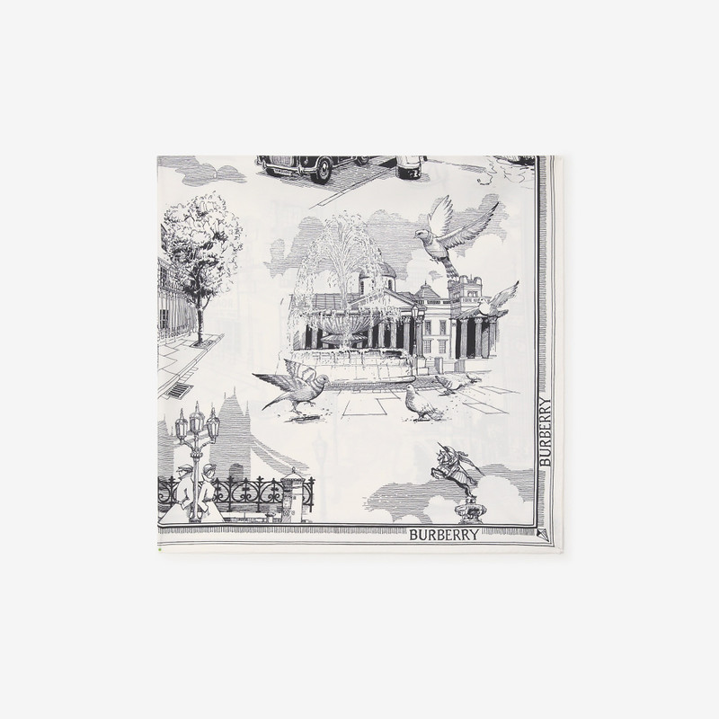 London Landmarks Silk Scarf 4