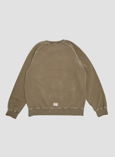 Nigel Cabourn Embroidered Arrow Crew in USMC Green outlook